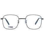 Tommy Hilfiger Black Unisex Glasses Frame, full-rim square style, metal & plastic frame, black color, lenses width 49 size 49-21-145.