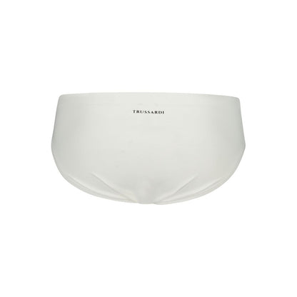 Trussardi White Elastane Swimwear