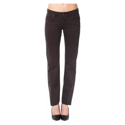 Ungaro Fever Brown Cotton Women's Pants