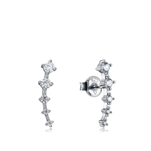 VICEROY JEWELS Mod. 13005E000-30 Silver Lady Earrings with Quartz Movement and Calendar Functions