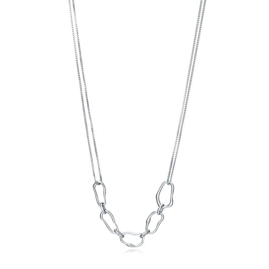 VICEROY JEWELS Mod. 13051C000-00 silver necklace, Quartz Analog design, 925° silver material, with official packaging box. Water resistant 5 ATM.