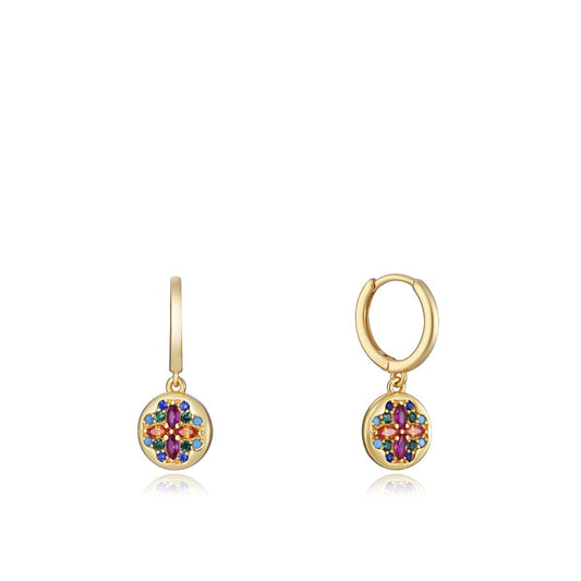 VICEROY JEWELS Mod. 13093E100-39 Lady Earrings in Silver 925° with Multicolor Stones in Official Box