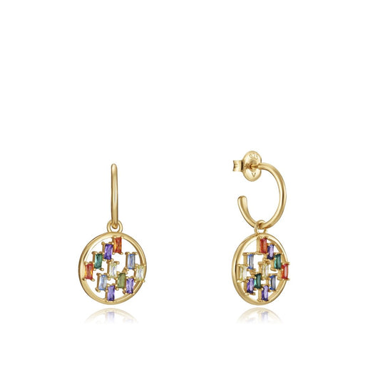 VICEROY JEWELS Mod. 15114E100-39 delicate lady earrings with colorful gemstones, silver 925°, in official packaging. Ideal for elegant wear.