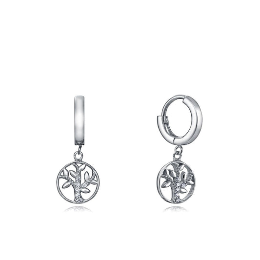VICEROY JEWELS Mod. 4104E000-38 silver 925° ladies' earrings in official box with quartz analog design, featuring tree motif.