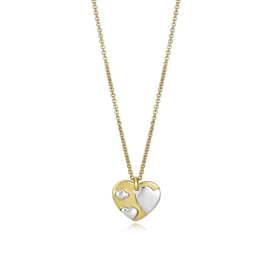 VICEROY JEWELS Mod. 61063C100-36 lady's silver heart necklace in official box, featuring quartz movement, 3 ATM water resistance.