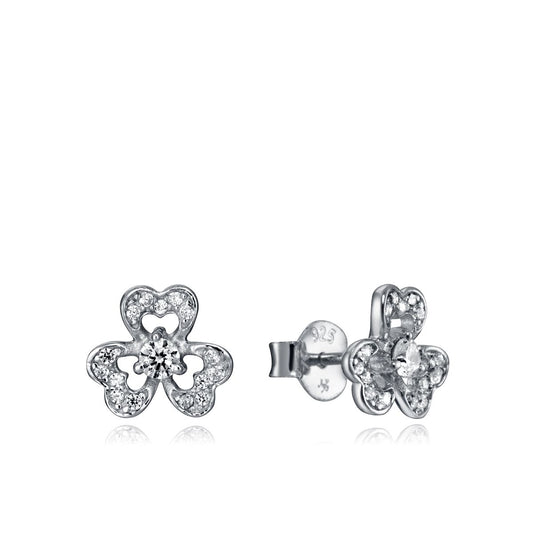 Elegant earrings VICEROY JEWELS Mod. 85019E000-38 in silver 925 with exquisite flower design for ladies.