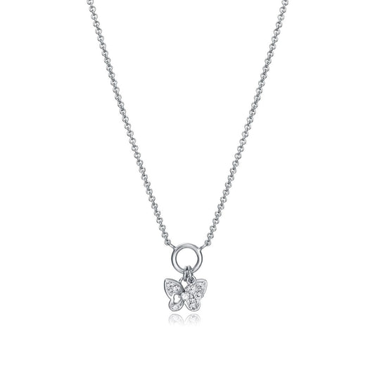 VICEROY JEWELS Mod. 85023C000-38 silver necklace for ladies with butterfly pendant, quartz movement, water resistant 5 ATM.