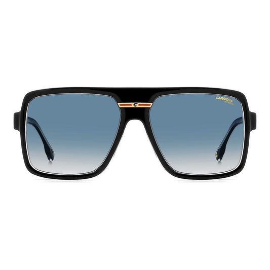 Sunglasses for gent - CARRERA MOD. VICTORY C 09_S with blue gradient lenses and black frame, front view.