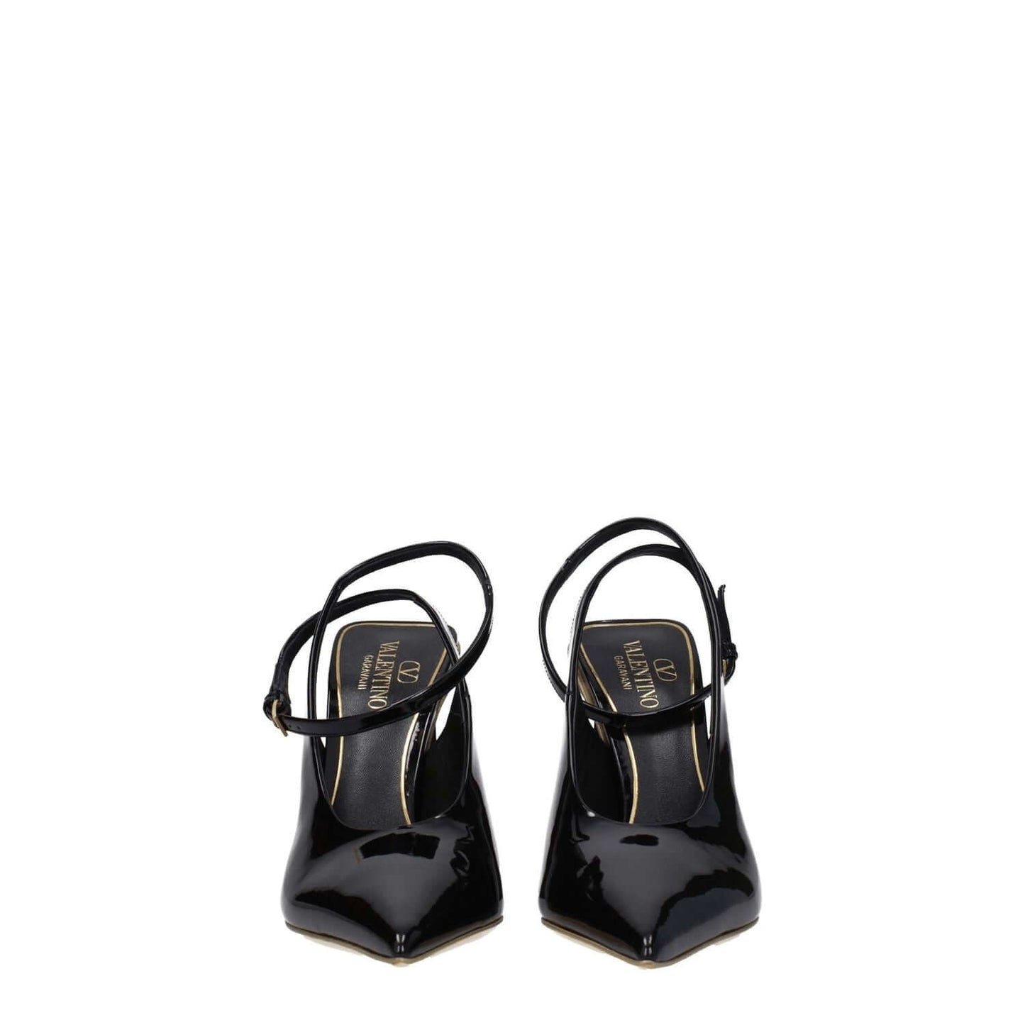 Valentino Garavani Black Leather Sandals