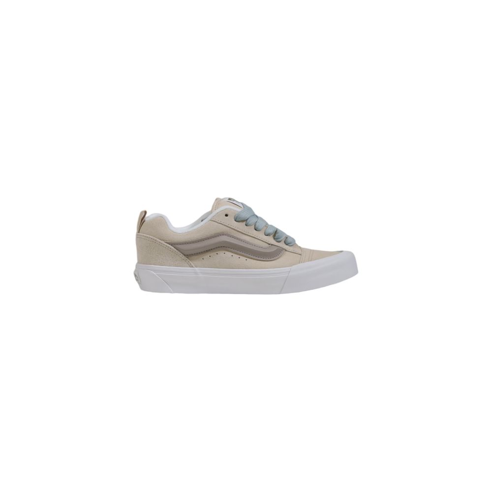 Vans Beige Leather Low Top Sneakers