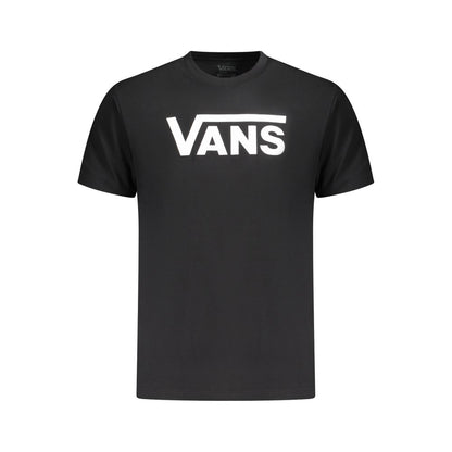 Vans Black Cotton T-Shirt, short sleeve, classic fit, crew neck with logo print.