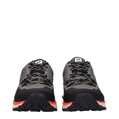 Veja Gray Fabric Athletic Sneakers