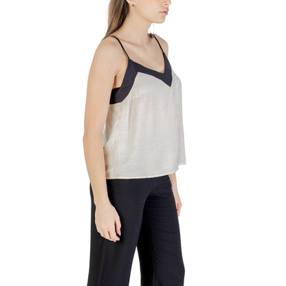 Vero Moda Cream Nylon Top