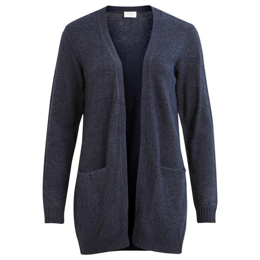Vila Clothes Blue Viscose Cardigan VI-2492000128-IT38|XS