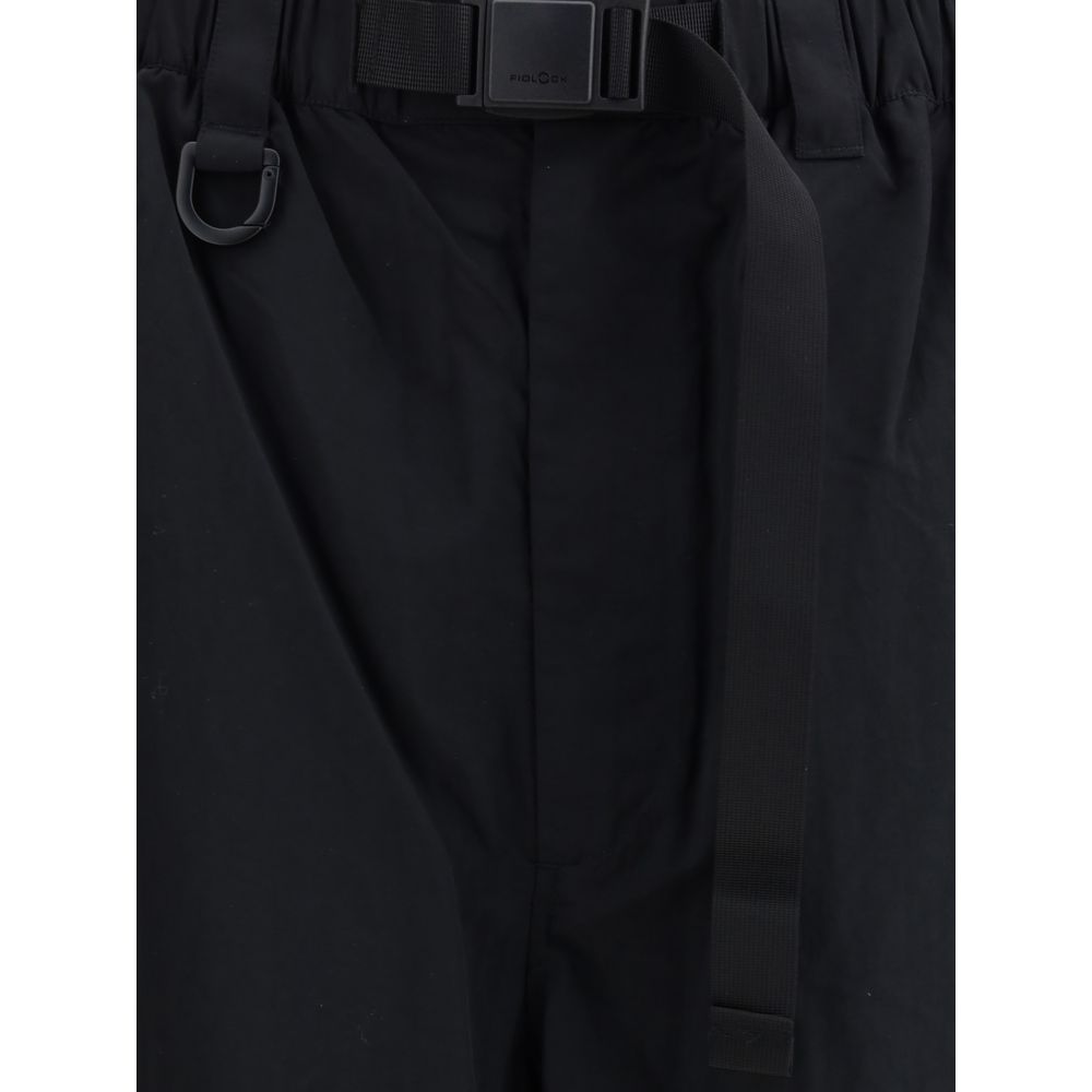 Y-3 Black Nylon Casual Pants