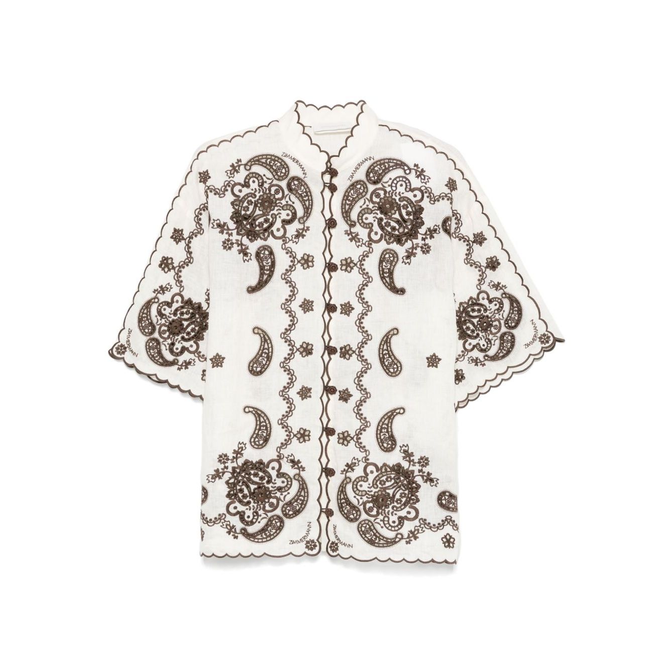Zimmermann Ascension Embroidered Shirt Shirts