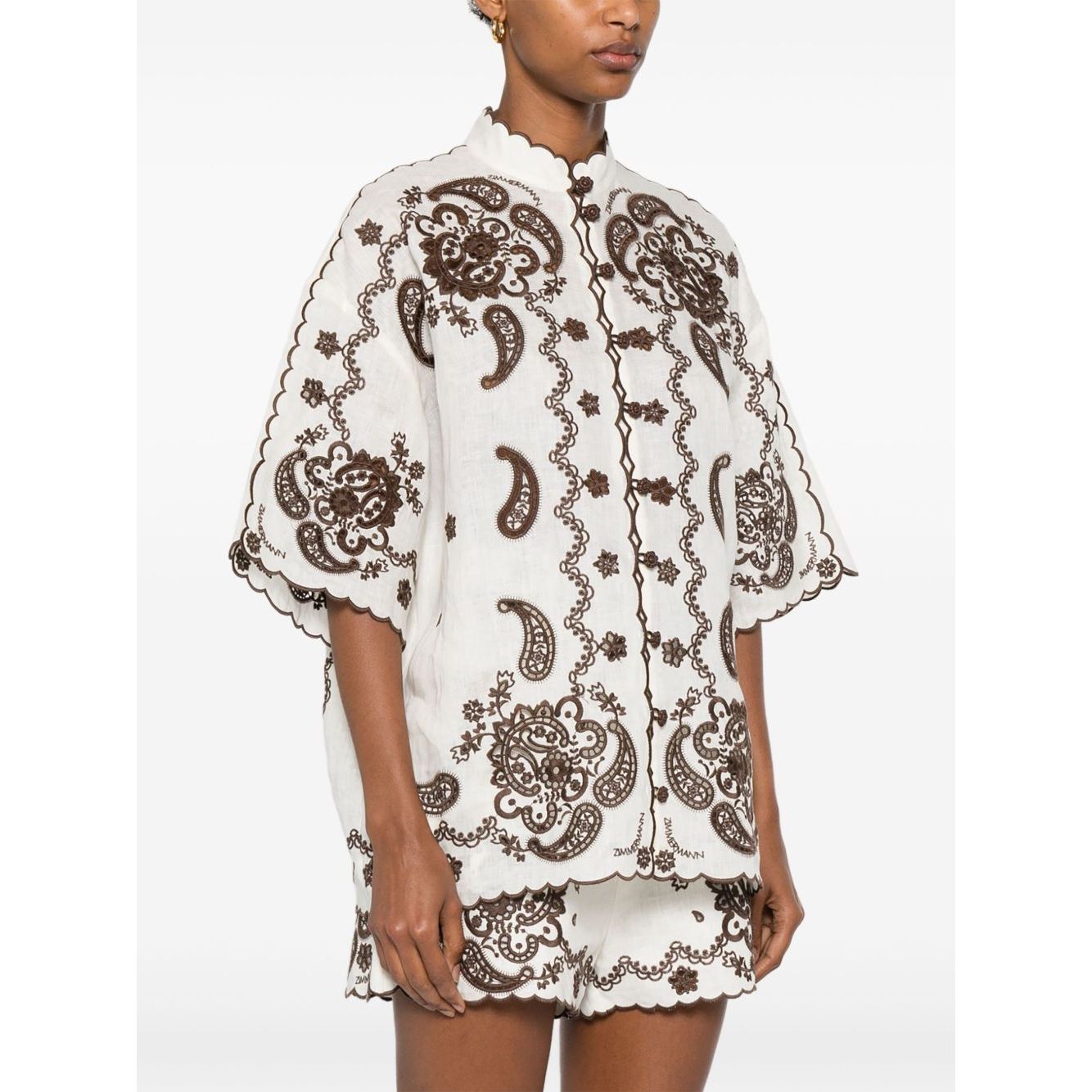 Zimmermann Ascension Embroidered Shirt