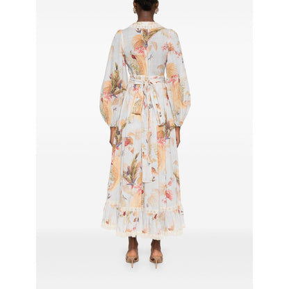 Zimmermann Ascension Ruffled Midi Dress Dresses