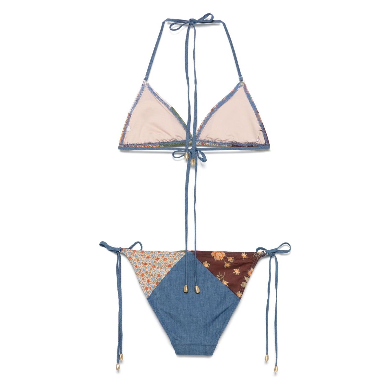 Zimmermann Patchwork Print Bikini Set